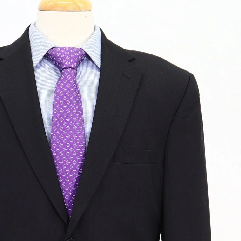 Jos. A. Bank 41R Gray Solid 2-Button Sport Coat Blazer Jacket B911